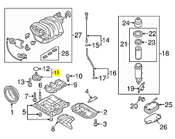 Oil Level Sensor 03C907660H Compatible With AUDI A3 Limousine (8VS, 8VM) | A3 / S3  & A4 B8 (8K2) | A4 / S4 & Q3