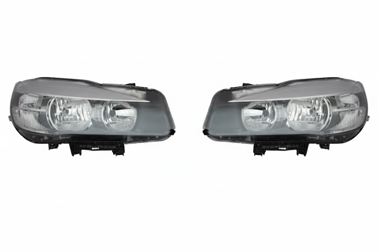Complete Headlight Set Left 63117422573 & Right 63117422574 Compatible With BMW 2 Series F44
