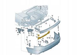 Rear Bumper Bracket 4F9807329 Compatible With AUDI A6 4F (2009-12) No:- 70