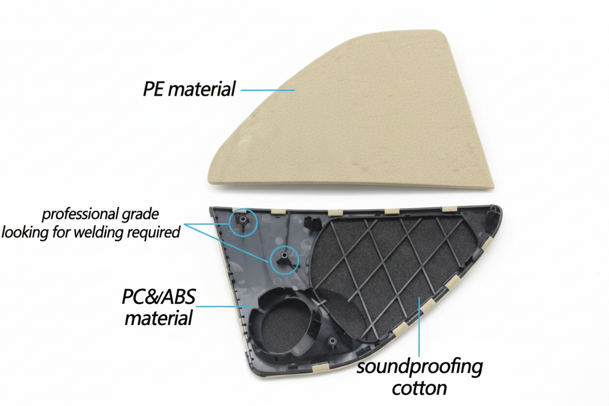 Rear Left Door Speaker Cover Beige 51427318823 Compatible With BMW 5 Series F10 F11