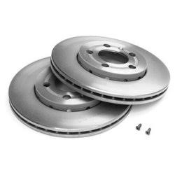 Front Brake Disc Set 8W0615301H 80A615301E 8W0615301AA Compatible With AUDI A4 B9 8W2 & A5 Convertible F57 & Q5 FYB, FYG
