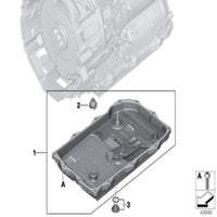 Transmission Oil Pan 24118632188 1087298366 Compatible With BMW 5 F10 2012-2015
