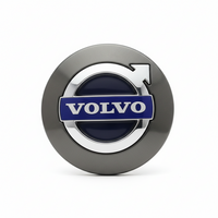 Volvo Gray & Black Alloy Wheel Caps 31373763 Compatible With Volvo XC60 / XC70 / XC90