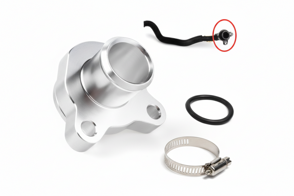 Cylinder Block Water Pipe Aluminum Connector 11537591889V Compatible With BMW F25 F26