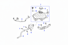 Coolant Bottle C2D36671 C2D5120 AW938A080AD AW938A080AE Compatible With JAGUAR XJ X351 Tag-B-21