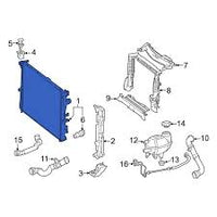 Radiator 2045001203 2045003603 A2045001203 A2045003603 Compatible with MERCEDES-BENZ C-CLASS (W204) & CLS (C218) & E-CLASS (W212)
