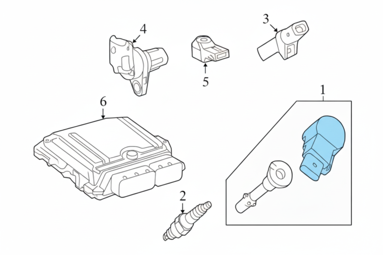 Ignition Coil 0001502580 A0001502580 For MERCEDES-BENZ C-CLASS W203 W204 & E-CLASS W211 W212 Tag-I-02(2001-15)