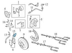 Rear Left ABS Wheel Speed Sensor Grey WHT003857A 7L0927807B 7L0927807A Compatible With AUDI Q7 4LB & Q3 8UB
