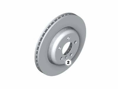 Front Brake Disc Set 34116775277 Compatible With BMW 5 Series F10 530D