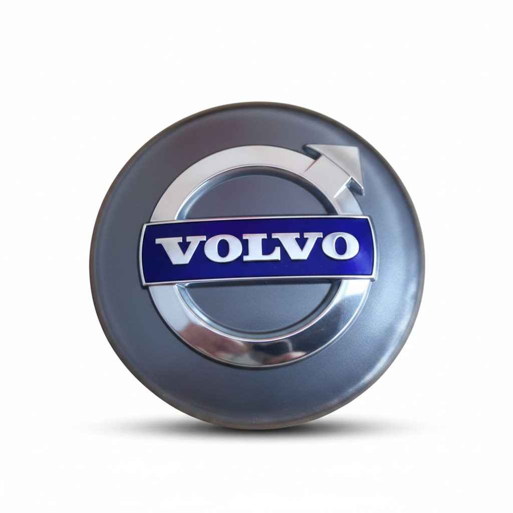 Volvo Gray & Black Alloy Wheel Caps 31373763 Compatible With Volvo XC60 / XC70 / XC90