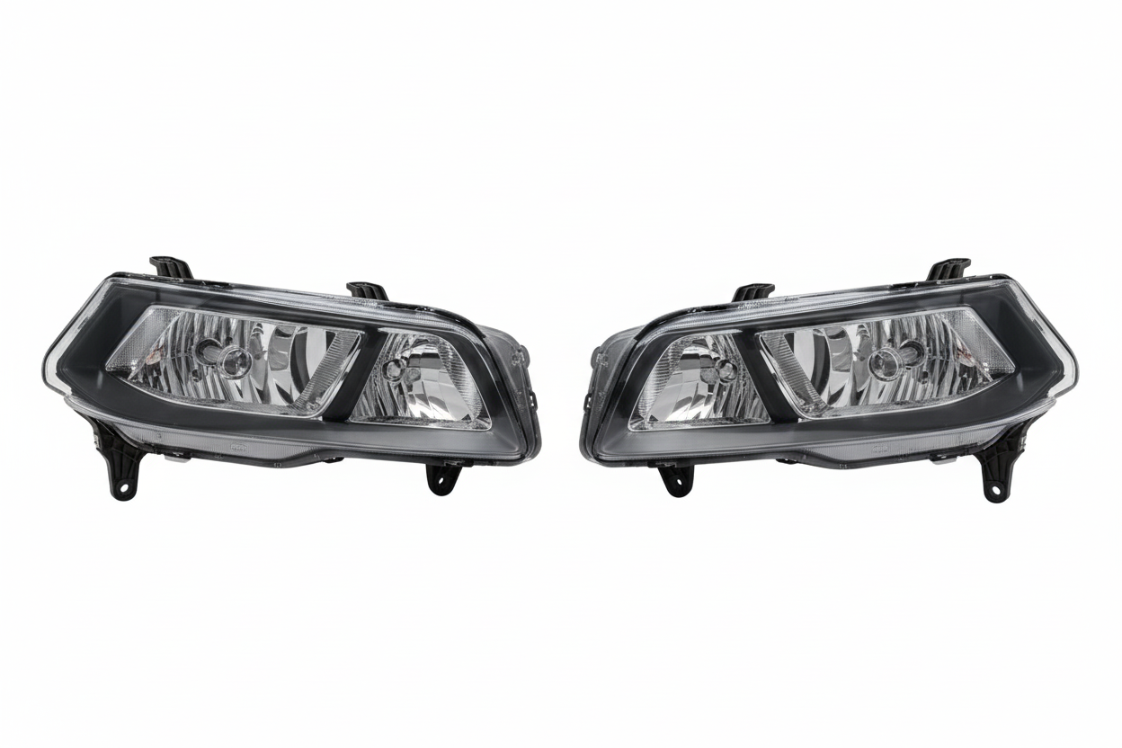 Fog Lamp Set Left 6C0841661 & Right 6C0841662 Compatible With Volkswagen Polo (2014)