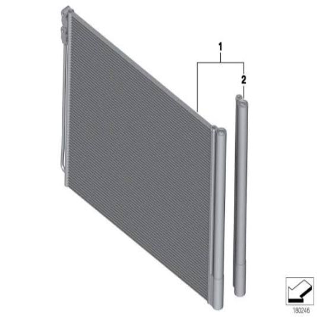 Ac Condenser 64539284946 Compatible With BMW F10 F18