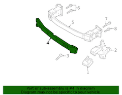 Front Bumper Foam 31449345 Compatible With VOLVO XC40 (2018-2022)