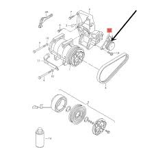 Belt Tensioner With Pulley 58260511 058260849 053903137B Compatible With SKODA OCTAVIA I (1U2)