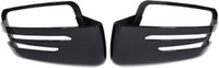 Side Mirror upper cover (Side Mirror cover) Glossy Black Left A2128100164 &  Right A2128100264 Compatible With Mercedes Benz C-CLASS W204  & E-CLASS W212 & W221 W117 W176 W246 W156TAG-SMC-101