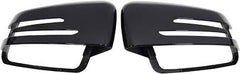 Side Mirror upper cover (Side Mirror cover) Glossy Black Left A2128100164 &  Right A2128100264 Compatible With Mercedes Benz C-CLASS W204  & E-CLASS W212 & W221 W117 W176 W246 W156TAG-SMC-101