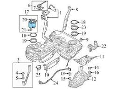 Fuel Pump Module 4G0919051C Fits Audi A6 A7 C7 Tag-F-45