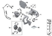 Rear Brake Pad Wear Sensor 34356791962 Compatible With BMW 5 Series F10 & 6 Series F12