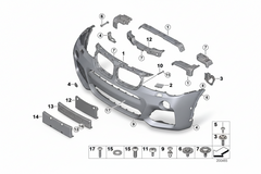 Front Bumper 51118064117 Compatible With BMW F25 (2014-17)