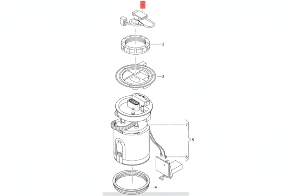 Fuel Pump Control Module 1T0906093E 1T0906093 1K0906093G Compatible with VW BEETLE (5C1, 5C2) | FUSCA | BJALLA & JETTA IV (162, 163, AV3, AV2) | JETTA / CLASICO | VENTO & POLO V Saloon (602, 604, 612, 614) | VENTO & VENTO (602, 604) Tag-FR-04