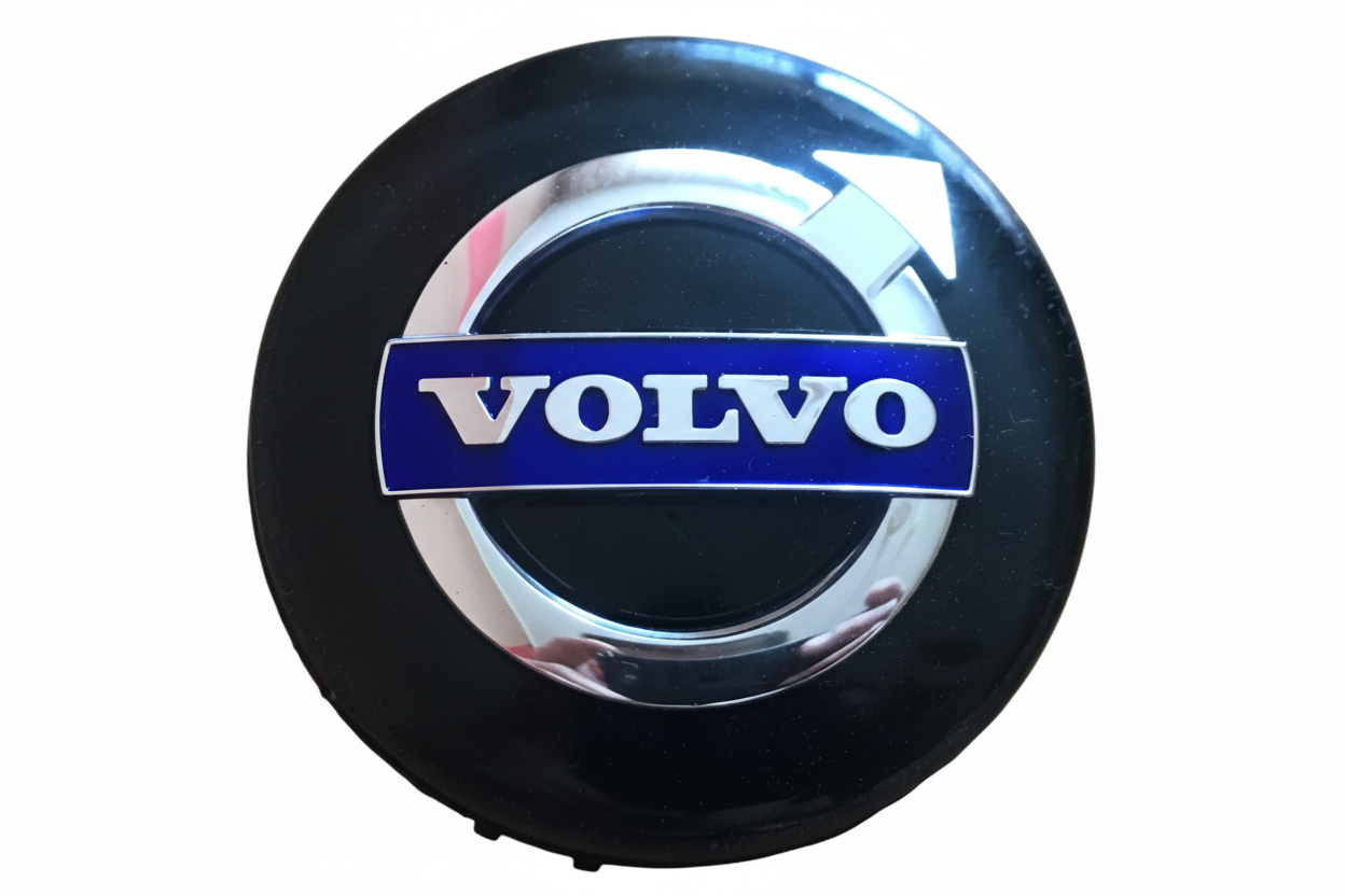 Volvo Gray & Black Alloy Wheel Caps 31373763 Compatible With Volvo XC60 / XC70 / XC90