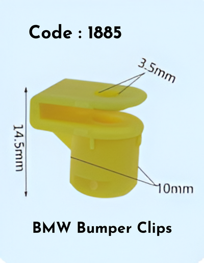 Bumper Clips (Set of 10) Code:1885 Compatible With BMW