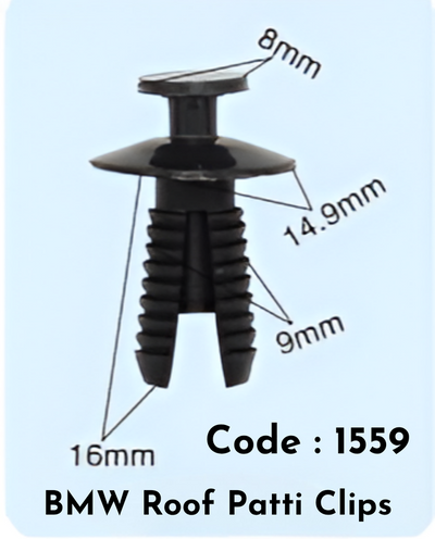 Roof Patti Clip {Set Of 10} Code:1559 Compatible With BMW