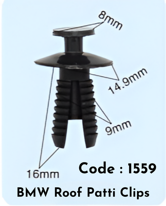 Roof Patti Clip {Set Of 10} Code:1559 Compatible With BMW
