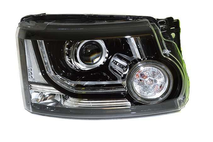 Front Head Lamp Assembly (9 Pins) Left LR052378 & Right LR052387 Compatible With Land Rover Discovery 4 L319 2013-14
