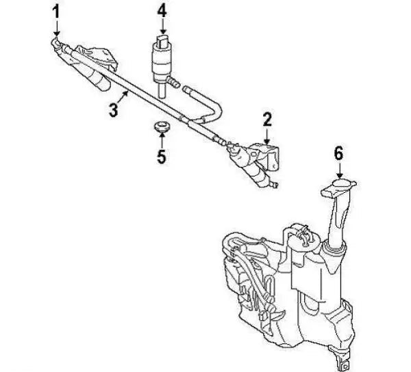Headlight Washer Nozzle Compatible With MERCEDES-BENZ M-CLASS W164 Headlight Washer Nozzle Left 1648600547 & Right 1648600647