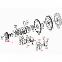 Crankshaft Pulley 2740300903 2740301203 A2740300903 A2740301203 Compatible With MERCEDES-BENZ C-CLASS (W204) & C-CLASS (W205) & E-CLASS (W212) & E-CLASS (W213) & GLC X253 Tag-CP-18