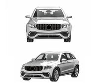 Front Upper Bumper 2538850001 Compatible With Mercedes Benz W253 GLC (2016-19) Tag No.311