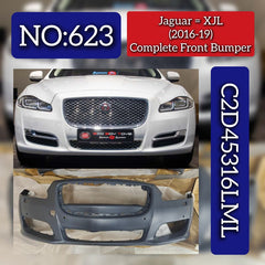 Complete Front Bumper C2D45316LML Compatible With Jaguar XJL (2016-2019) Tag No.623
