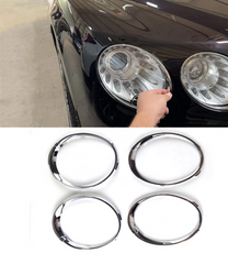 Headlight Chrome Rings Front Left 3W5807764 & Front Right 3W5807765 & Middle Left 3W5807767 & Middle Right 3W5807768 Compatible With Bentley Flying Spur (2009-2012) Tag No.251