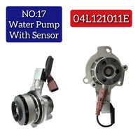 Water Pump With Sensor  04L121011E Compatible With AUDI A1 A3 A4 A6  Q5 Q3 Tag-W-17 T-2