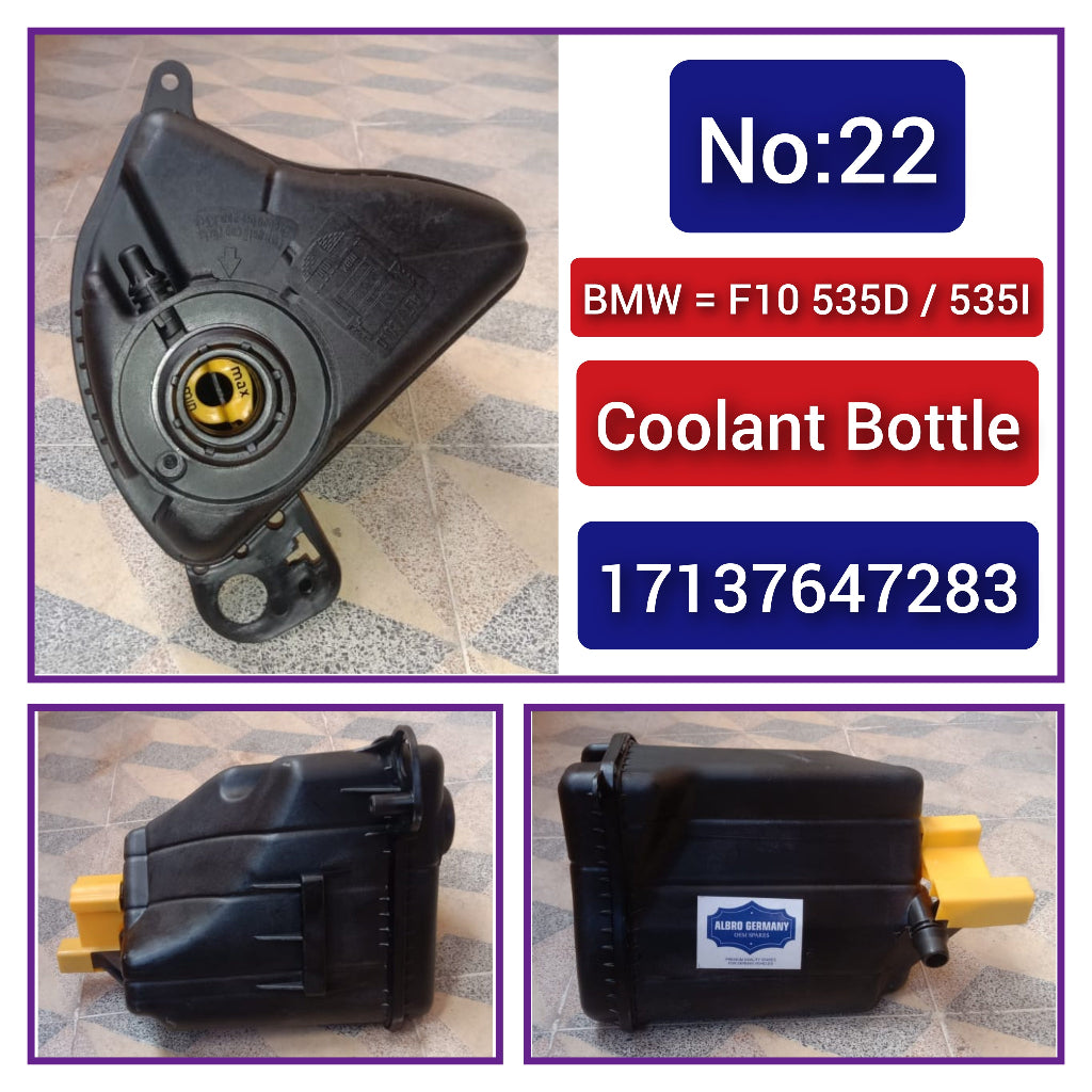 Coolant Bottle 17137647283 17117521071 17117639020 17137601949 17137806038 COMPITABLE WITH BMW 5 Series F10 7 Series F01 F02 F03 Tag-B-22