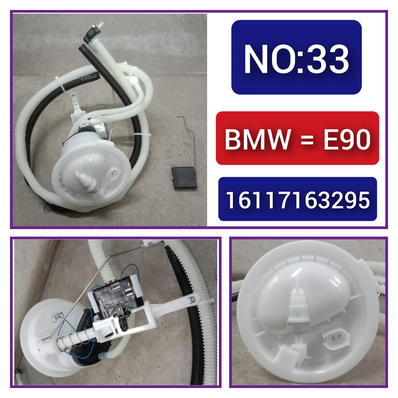 16117163295 Fuel Pump For BMW 3 Series E90 Tag-F-33