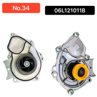 Water Pump 06L121011B 06L121012A 06K121009K 06K121600C 06K121600D 06L121011C Compatible With AUDI A3 A4 A6 Q5 Q7 Tag-W-34