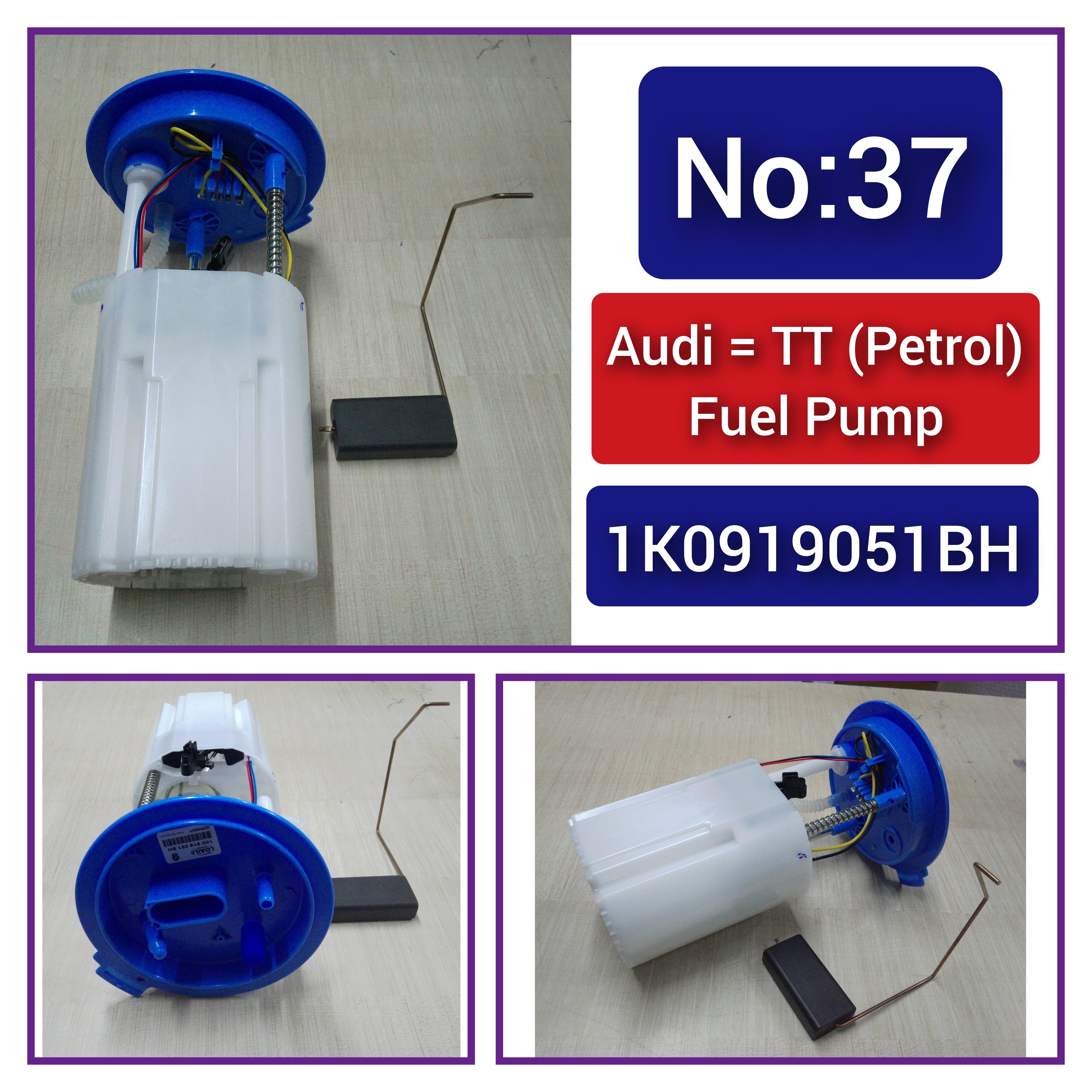 1K0919051BH Fuel Pump Compatible For AUDI A4 Tag-F-37
