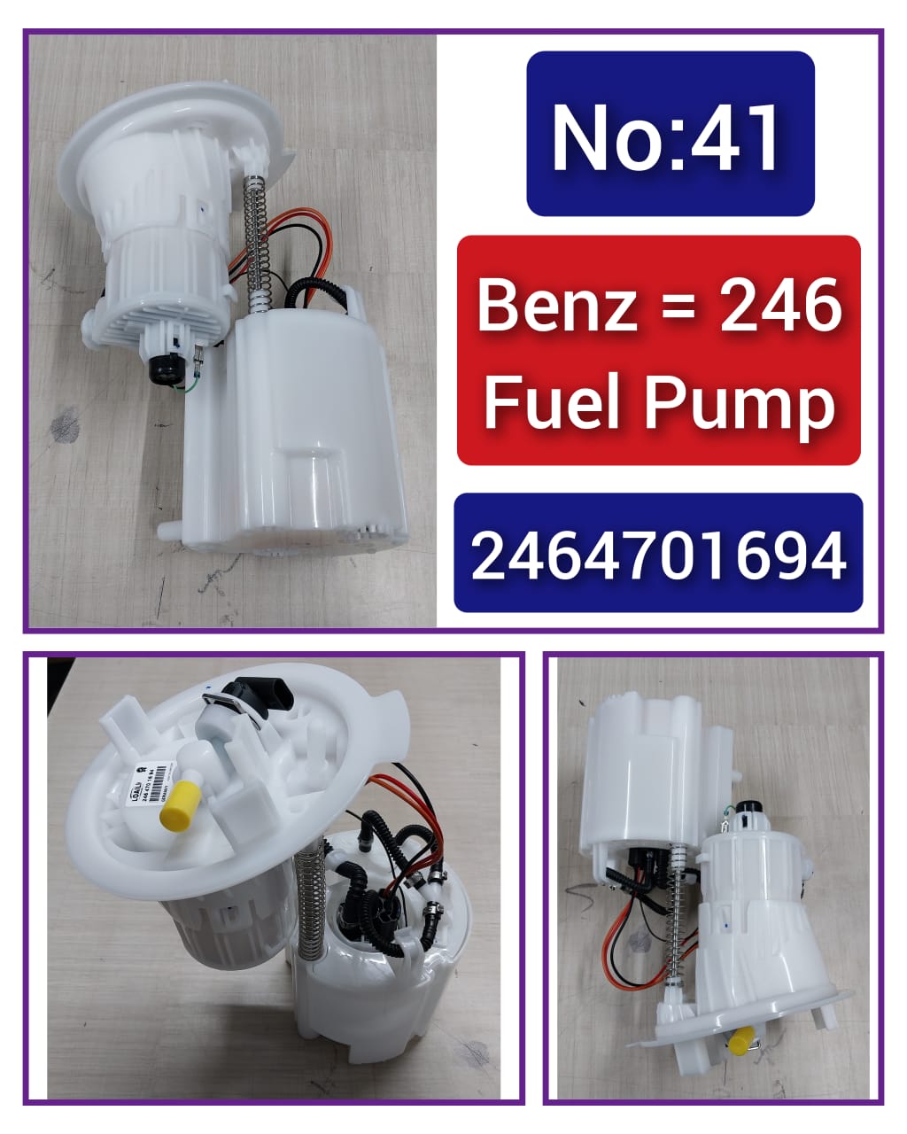 Fuel Pump 2464701694 Compatible With  Mercedes-Benz B-CLASS W246 Tag-F-41