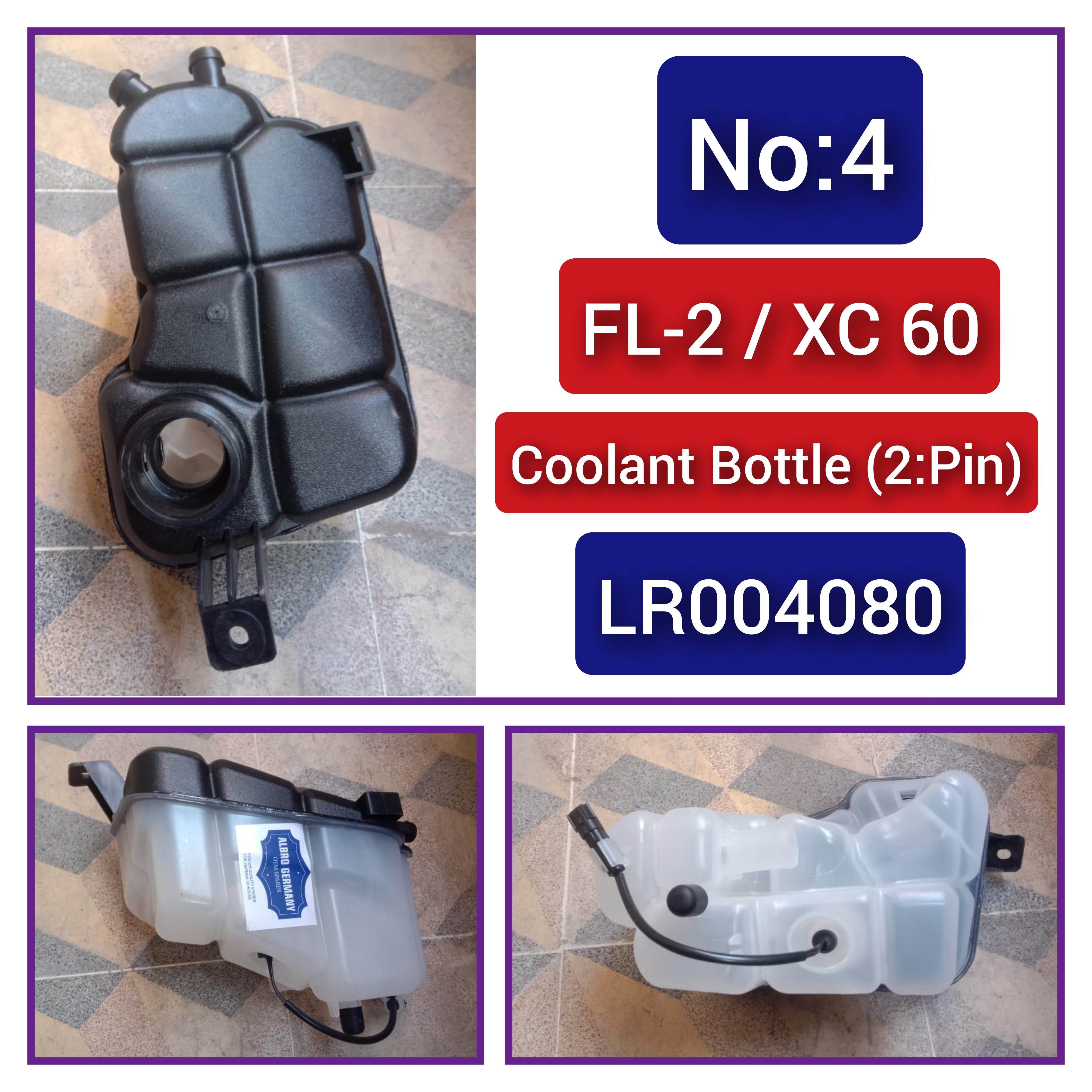 Coolant Bottle LR004080 For LAND ROVE FREELANDER 2 L359 | LR2 Tag-B-04