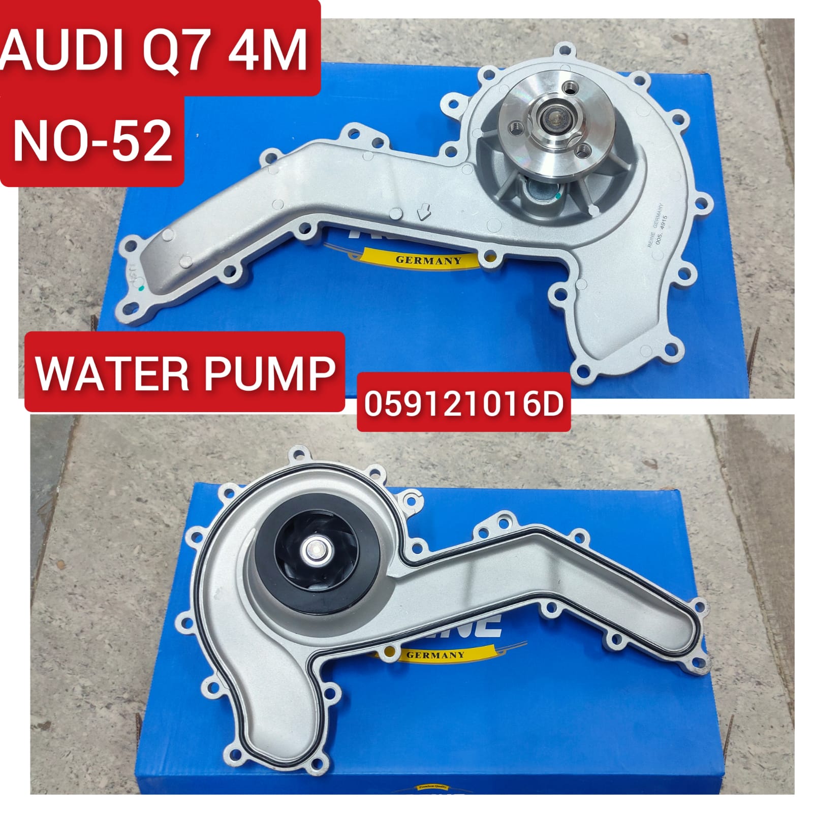 Water Pump 059121016D For AUDI A4 A5 A6 A7 A8 Q5 S6 S4 S7 Q7 Q8 Tag-W-52