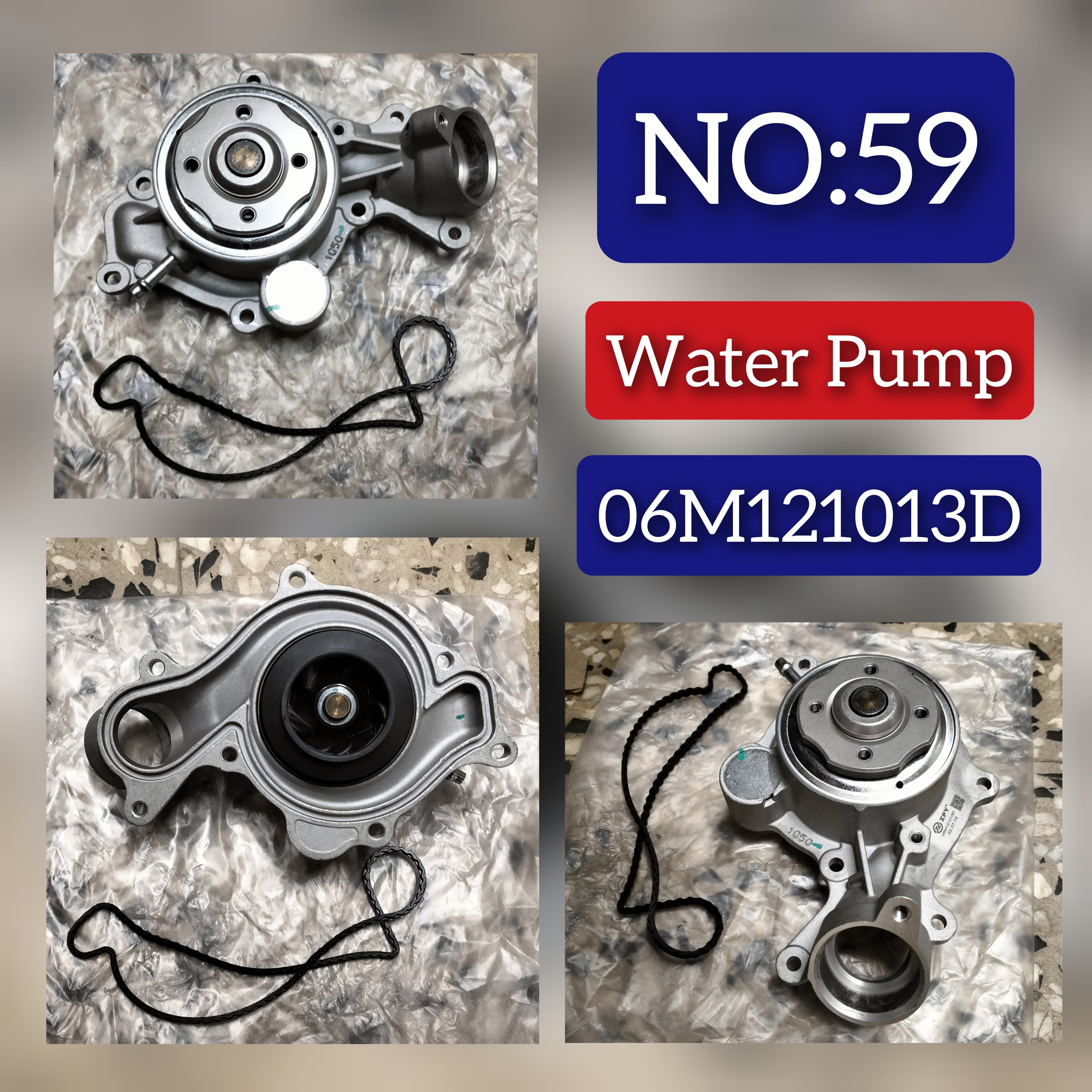 Water Pump 06M121013B For AUDI A5 A8 Q8 & PORSCHE CAYENNE 9YA Tag-W-59