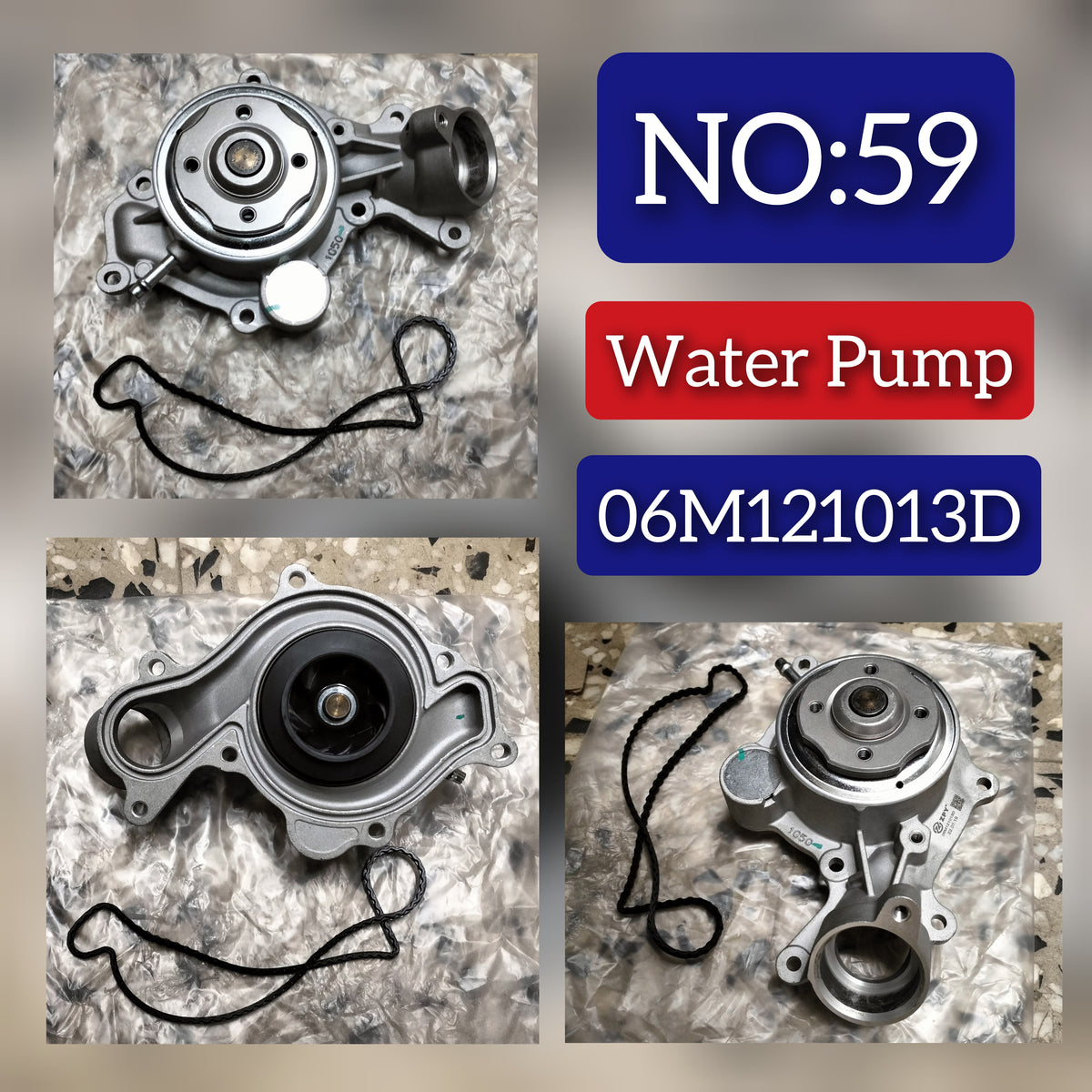 Water Pump 06M121013B Compatible With AUDI A5 A8 Q8 & PORSCHE CAYENNE 9YA Tag-W-59