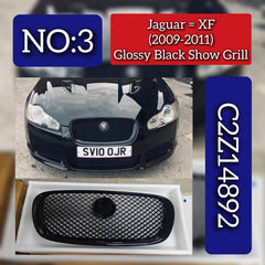 Glossy Black Show Grill C2Z14892 Compatible With Jaguar XF (2009-2011) Tag No.3