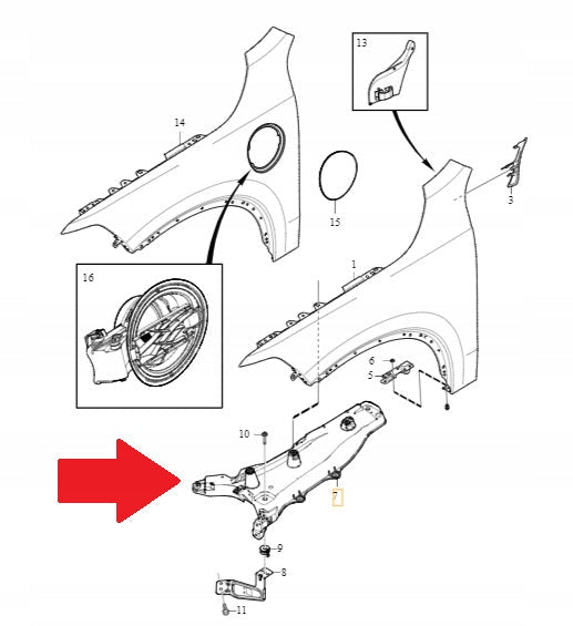 Front Bumper Brackets Set Left 31391777 Right 31391778 Compatible With VOLVO XC90 I (275) Tag No.2654