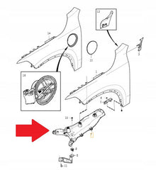 Front Bumper Brackets Set Left 31391777 Right 31391778 Compatible With VOLVO XC90 I (275) Tag No.2654