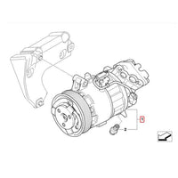 AC Compressor 64529182793pp 6452918279 & 64509145351 & 64509156821 & 64526915380 & 645291453 Compatible With BMW & 3 (E90) & X1 (E84) Tag No.115