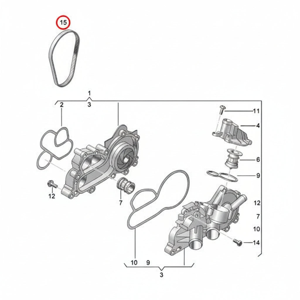 Timing Belt CT1169 04E121605F Compatible With SKODA OCTAVIA III (5E3, NL3, NR3) (CONTINENTAL)