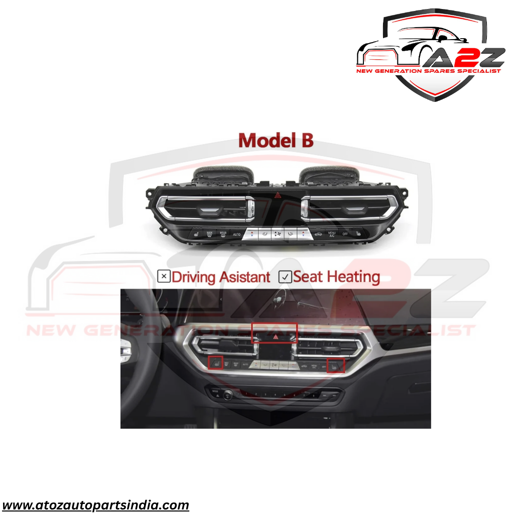 Black Center Ac Vent Grille Assembly 64119855413 Compatible With BMW 3 Series G20 G28 G29 G08